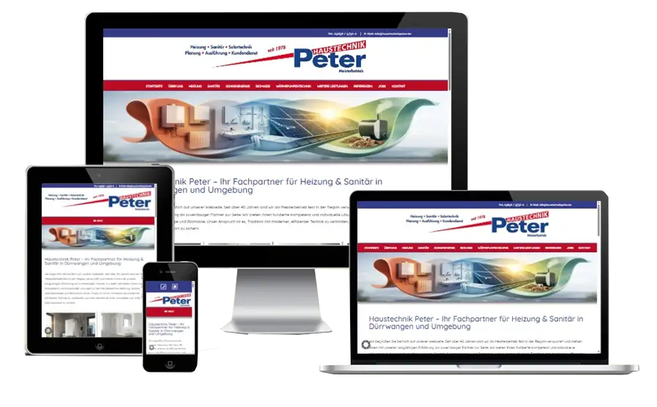 Haustechnik Peter Referenz Webdesign Schwabach Haustechnik Peter